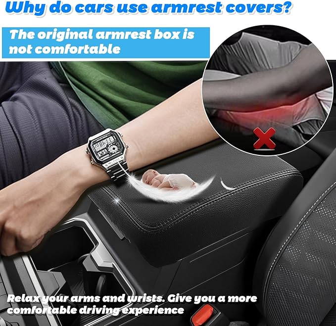 SHAOHAO for 2025 2026 Toyota 4Runner Center Console Cover for 2025 2026 Toyota 4Runner Accessories Armrest Cover Soft Comfy Pad 4Runner 2025 2026 Middle Console Lid Protector