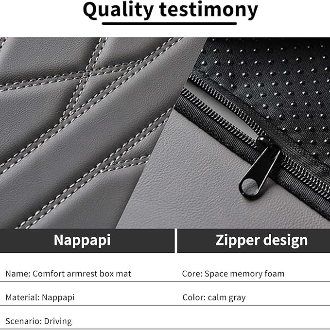 Car Armrest Cushion for Nissan Murano III (Z52) 2015-2017 2018 2020 2021 2022 2023, Car Armrest Pad Soft Leather Car Center Console Cover Car Interior Accessories,C-Red