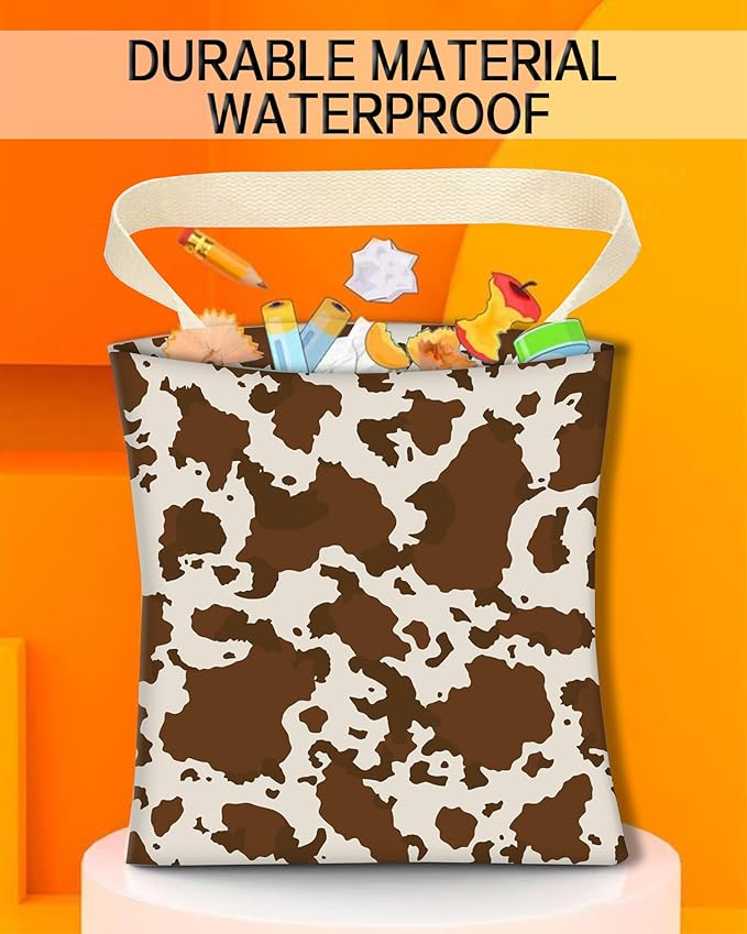 ANKVRP Car Garbage Can, Hanging Car Trash Can Bag for Back Seat Organizer, Retro Cow Print