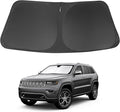 Windshield Sun Shade Fit for 2011-2021 Jeep Grand Cherokee Accessories (NOT for Grand Cherokee L & Jeep Cherokee) Foldable Window Sunshade