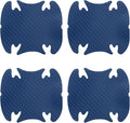 HARFINGTON 4pcs Car Door Handle Scratch Protectors Carbon Fiber Bowl Cover Anti Scratch 3D Sticker Automotive Door Handle Cups Protective Film Bowl Sticker for All Cars, Blue