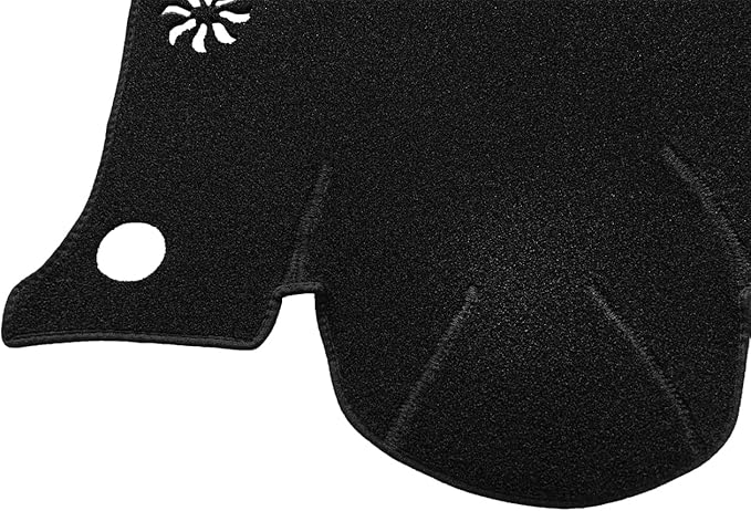 Dash Cover Mat Custom Fit for Toyota Highlander with Speaker Dashboard Cover Pad Carpet Protector (Black) F118