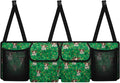 St. Patrick Day Theme Trunk Hanging Storage Bag Cow Trunk Collapsible Cargo Bag for SUVs & Sedans Large Capacity Backseat Car Organizer for Irishman