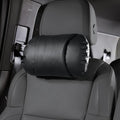 WEIHAO Car Neck Pillow with Adjustable Straps, Ergonomic Head Rest Pillow for Car Seat, Soft Leather Headrest Pillow Car Neck Support Pillow for Driving Office Gaming Chairs Neck Pillow (Black-1PC)