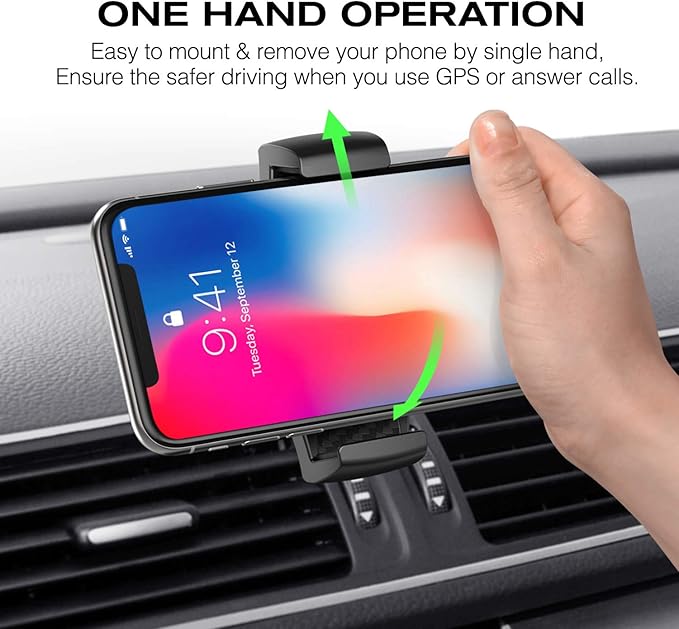 JIMISHA Car Phone Holder - Sticky Adhesive Mount for 4 to 6.5 inch Smartphones