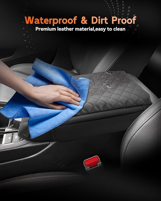 CDEFG for Honda Accord 2023-2025 2026 Center Console Cover Armrest Box Cover for Accord (LX,SE) 2023 2024 2025 Accessories Console Arm Rest Protector 2 Side Pocket