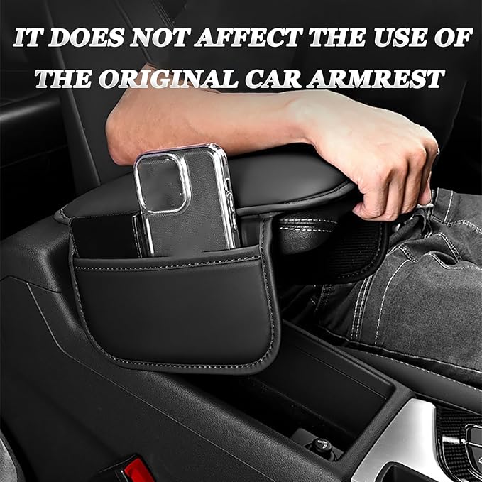 Car Center Console Armrest Pad for Subaru Forester SJ 4.Gen 2013 2014 2015 2016 2017 2018 2019, Water Resistant Armrest Cushion Cover Anti-Slip Bottom Console Protection,C Brown