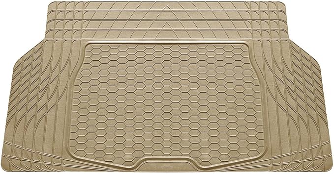 FH Group ClimaProof Universal Cargo Mat – All-Weather, Trimmable Trunk Mat (55" W x 31.5" D) – Fits Most Cars, SUVs & Trucks – Beige
