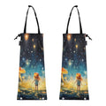 ALAZA Hanging Car Trash Bags Garbage Bag Trash Can for Back Seat Small Mushroom Painting Washable Storage Bag Retractable 2 Pack