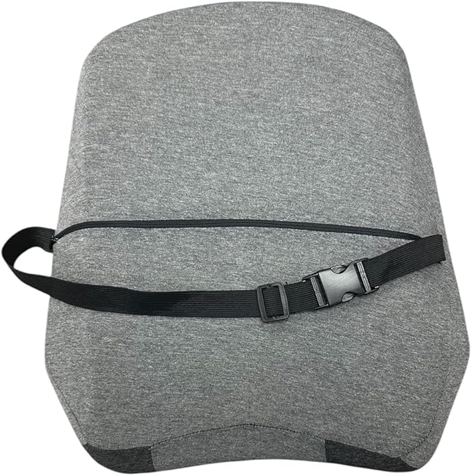 CarsCover Lumbar Support Pillow Cushion for Car, SUV, Truck, Van and Long Drive, Office, Gaming Chair Perfectly Balanced Memory Foam Lower Back Pain Relief, Ergonomic Back Rest with Adjustable Straps