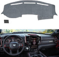 TUCAREST Dash Cover Fit for 2019 2020 2021 2022 2023 Ra-m 1500 2500 3500 Nonslip Car Dash Board Mat Sunshade No-Glare and Slip Pad Carpet Sunshield Protector Flannel Grey