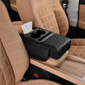 Car Center Console Cover for Kia Sportage NQ5 2022-2025 (Automatic), Leather Center Console Cushion Waterproof Breathable with Storage Bag Protector Pad Interior Accessories,B/Black