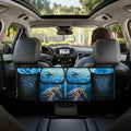 Car Trunk Organizer, Sea Turtle Car Organizers and Storage Backseat Car Organizer for SUV/Truck/MPV, Hanging Car Organization with 4 Pocekts, Frees Trunk Floor, Sturdy Space Saving Expert