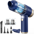 Mecanto Car Vacuum Handheld Vacuum Cleaner, 15000PA Suction, Mini Vacuums with Air Duster and Blower, Portable Hand Held Vacuum for Car, House, Crumbs, Hair (Blue)