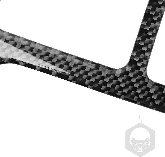NVCNX Real Premium Carbon Fiber for Chrysler 300 Accessories 2015-2023 2016 2017 2018 2019 2020 2021 2022 S/C/Limited/Touring Car Rear Air Vent Frame Cover Interior Trim Sticker Decal 1PC