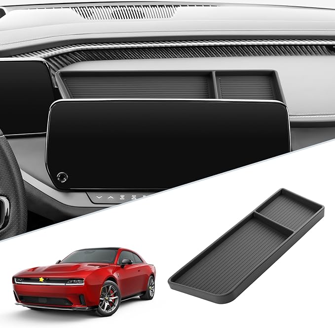 SKTU for 2024 2025 2026 Dodge Charger Dashboard Storage Box for 2024 2025 2026 Dodge Charger Daytona Dashboard Organizer 2024 2025 2026 Charger Accessories Charger Daytona Storage Box-Durable