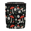 BIGCARJOB Mushroom Daisy Car Trash Bag for Back Seat,Mushroom Print Car Trash Can with Lid Portable Travel Car Trash Bag Holder Vehicle Trash Can for SUV Truck Van