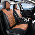 Coverado Car Seat Covers, Front Covers for Cars, Car Seat Cover Front Seats, Automotive Seat Cover, Waterproof, Leather Car Seat Cushion, Universal Interior Covers Seat Protectors for Most Cars