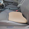 2 in 1 Wedge Car Seat Cushion or Lumbar Support - 3.2 inches Soft Memory Foam Cushion for Car Seat Driver for Comfort - Driving Cushion for Butt and Back Sciatica Pain Relief, Beige