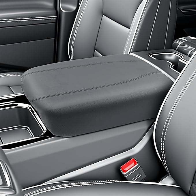 BIBIBO 2024 2025 Silverado EV Center Console Cover for 2024-2026 Chevy Silverado EV Arm Rest Cover 2024 2025 Silverado EV Accessories 2025 Silverado EV Console Armrest