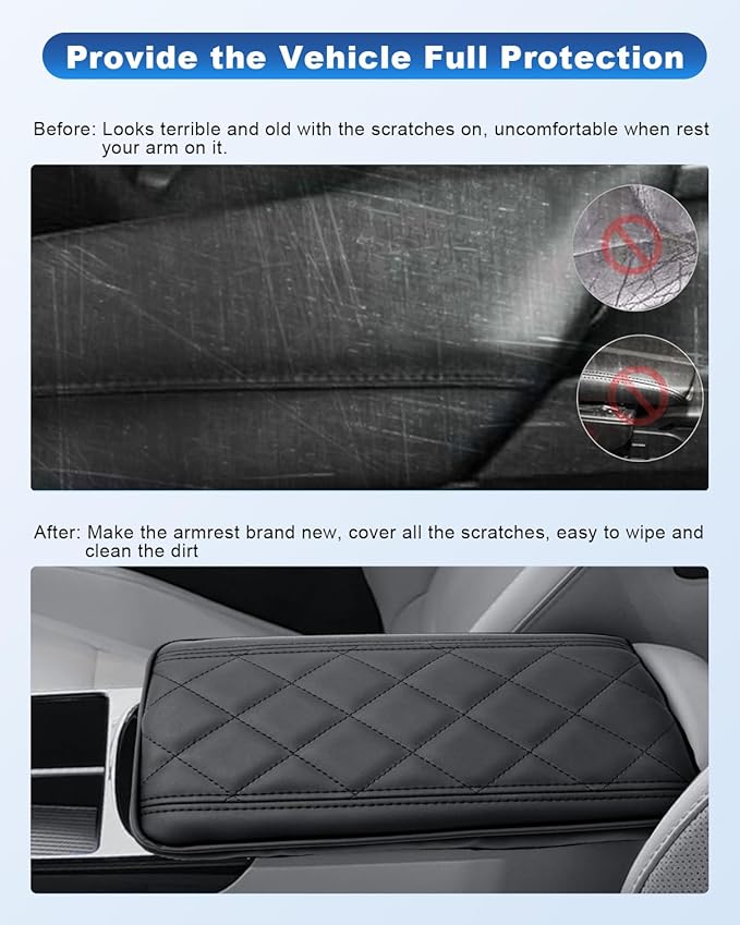 CDEFG Compatible with 2025 2026 Hyundai Tucson Limited Center Console Cover for 2025 2026 Tucson Limited/ 2025 2026 Tucson Hybrid Accessories Armrest Cover Middle Console Arm Rest Pad