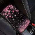 Flowering Cherry Print Universal Center Console Cover Armrest Cover for Car SUV,Fashion Car Arm Rest Cover Pad for Women