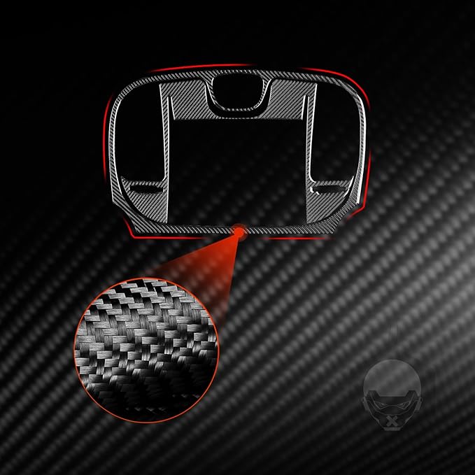 NVCNX Real Premium Carbon Fiber for Chrysler 300 Accessories 2015-2023 2016 2017 2018 2019 2020 2021 2022 S/C/Limited/Touring Car Dash Navigation Panel Cover Interior Trim Sticker Decal 2PCs