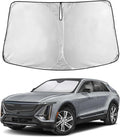 EcoNour Windshield Sun Shade Compatible for Cadillac Lyriq 2023-2026 Front Window Sunshade Foldable Sun Visor UV & Heat Blocking Protection