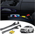 LLXGAB 【Compatible with Mercedes-Benz GLE GLC】 Seat Gap Filler,No Drop Seat Guard Compatible with Mercedes-Benz GLE GLC,Drop Seat Guards for Cars(2Pcs),Emergency Keychain Car Escape Tool(2Pcs)