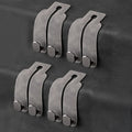Leather Car Hooks, Car Back Seat Hooks, Car Headrest Hooks Universal for Bag Hooks, Ideal for Back Seat Storage﻿ (4pack-gray)