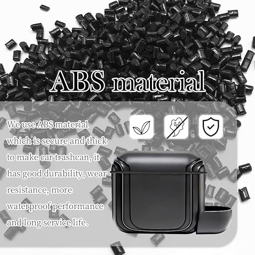 Upgraded Car Trash Can with Lid & 5 Types Mounting Clips,Push-on Car Trash Bin with Trashes Bag for Garbage Storage,Versatile Cars Garbage Can for Side Door/Chair Back