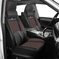 ARTIBY Seat Covers Custom Fit for Mitsubishi Outlander 2004-2025, Breathable and Comfortable Leather Seat Cover, Deluxe Waterproof Cushion Cover Auto Interior Accessories,Standard (Black Brown)