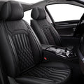 TTX Car Seat Covers 2 Front Seats Fit for Lexus GS 2007-2026 Breathable Leather Seat Protector with Airbag Compatible Automotive Seat Cushions Cover with Beautiful Patterns (Black)