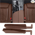 Berylins Seat Gap Storage Box for Your Car,Trucks, Auto Seat Gap Filler Organizer 2 Pack, Fill the Gap Space Between the Console and Side Seats, Universal Car Accessories Gap Storage Organizer, Brown