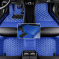 Car Floor Mats Automotive Floor Mats Vehicle Specific All Weather Protection Custom Compatible with Most of 98% Cars SUVs (Blue)