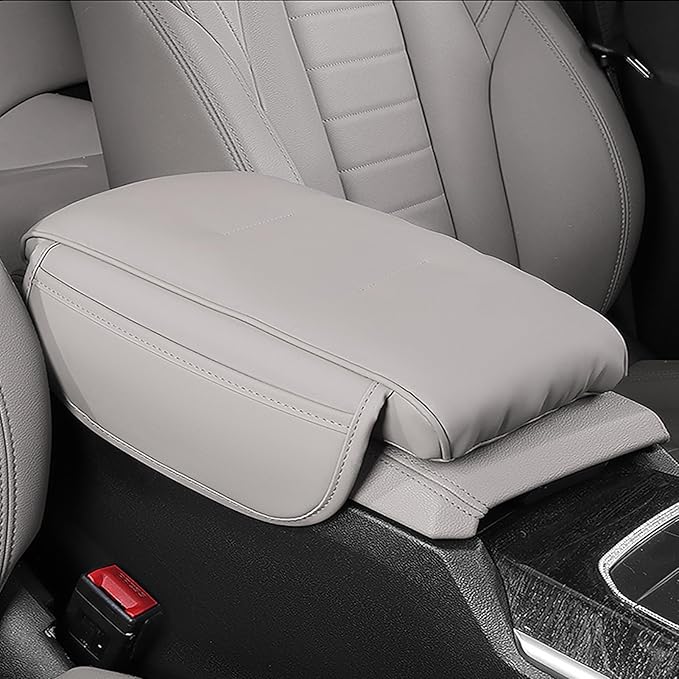 for Corvette C7 Stingray/C7 Grand Sport/C7 Z06 2013-2019 Center Console Protector Pad Car Armrest Cushion PU Leather Waterproof Centre Console Armrest Cover,C-33 * 21cm