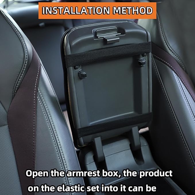 Car Armrest Protector, Car Armrest Lift Pad - Vehicle Center Console Pad - Elbow Support Extender