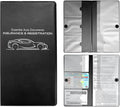 Car Registration and Insurance Holder, 10.39''×9.56'' Essential Auto Card Document Glove Box Organizer with Closure, Vehicle Interior Accessories Fit for Most Cars (Black, Small Car)