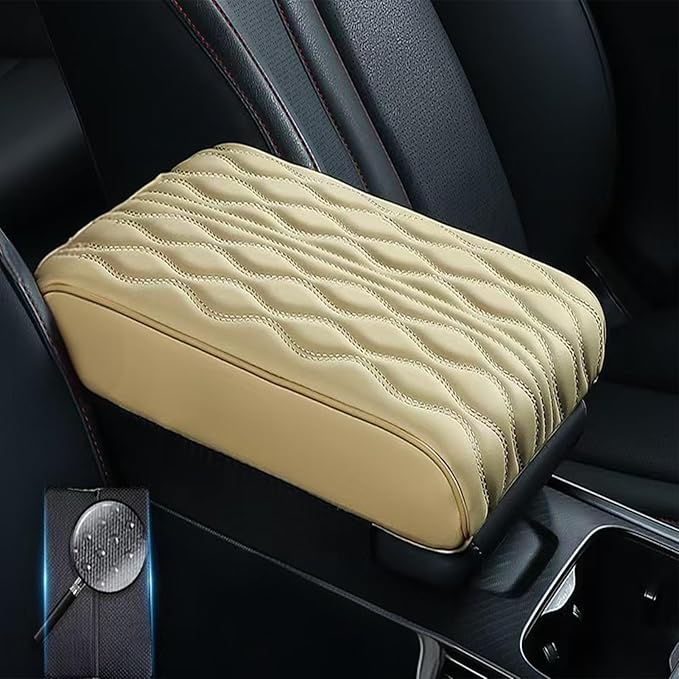Car Armrest Pad for Mercedes Benz S Class S500 S580 S580e Waterproof Center Console Pad Car Armrest Seat Box Cover Protector Universal Arm Rest Cushion Pads,G
