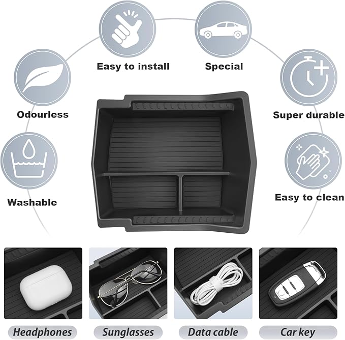 SKTU for 2025 2026 Subaru Forester Accessories Center Console Organizer for 2025 2026 Subaru Forester (Base/Premium/Sport/Limited/Touring) Console Tray 2025 2026 Forester Middle Console Organizer