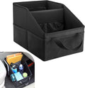 Car Seat Organizer, Back Seat Organizer, Collapsible Small Car Seat Storage Organizer with Handles and Mesh Pockets, Auto Backseat Organizers for Front/Rear Consoles Back Seats Traveling