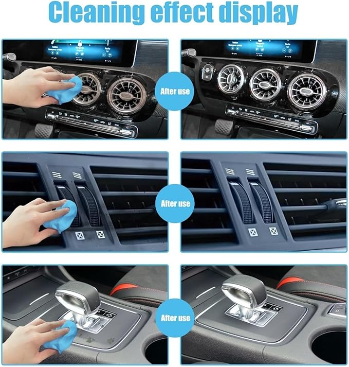 Reusable Car Cleaning Gel for Air Vent - Interior Detail Cleaner for Car Accessories