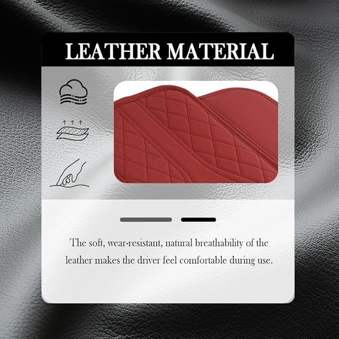 Car Center Console Cover, Microfiber Leather Armrest Cover with Storage Bags & Handmade Stitching, Universal Fit for Most Cars, SUVs, Sedans, Trucks, Auto Interior Accessories Protector