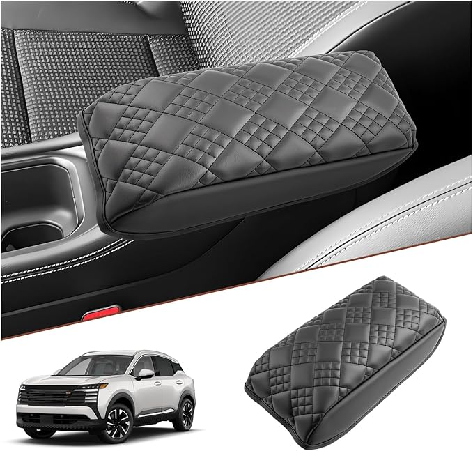 SKTU for 2025 2026 Nissan Kicks Center Console Cover for 2025 2026 Nissan Kicks (S/SV/SR) Armrest Cover Nissan Kicks 2025 2026 Accessories [Thicken] 2025 2026 Kicks Soft Console Cushion-Durable