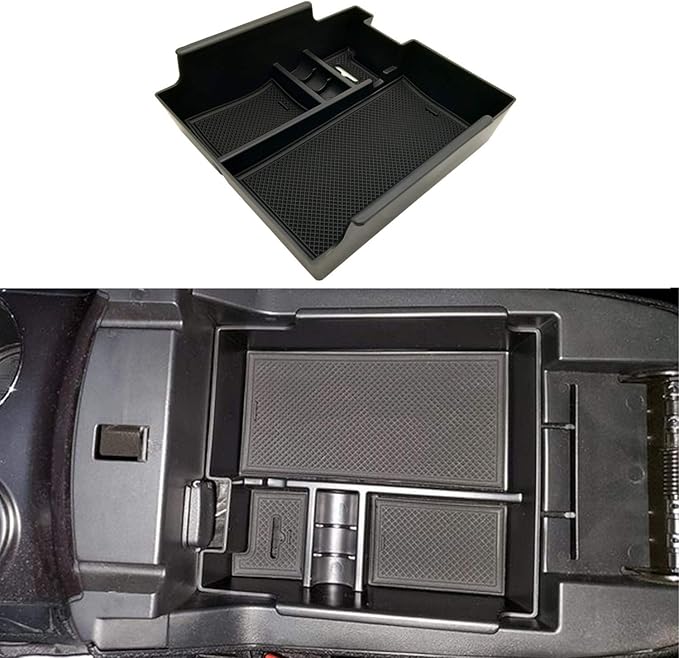 JOJOMARK Compatible with Ford Explorer 2012 2013 2014 2015 2016 2017 2018 2019 Center Console Tray Organizer, Armrest Secondary Storage Box