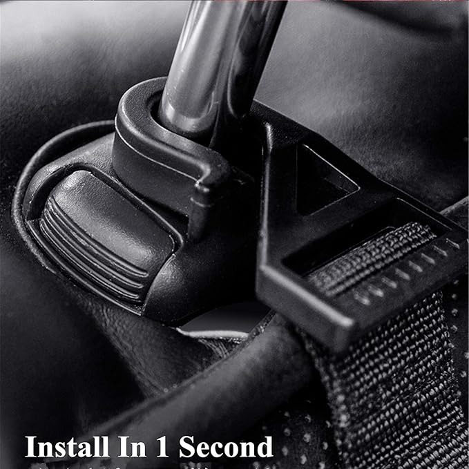 YOCTM 2-Pack Seat Headrest Hooks for for 2018 2019 2020 2021 2022 Jeep Wrangler JL JLU Unlimited Sahara Sports Rubicon Gladiator JT Car Back Seat Organizer Hanger Storage Hook Space Saving
