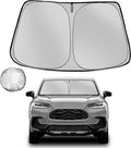 Fonowka Windshield Sun Shade for 2023-2025 Hon-da HR-V HRV Foldable Sun Sunshade for Car Front Window Blocks UV Rays and Heat Automotive Interior Protector Custom Fit Accessories
