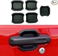 Door Bowl Scratch Protector for Jeep Wrangler JL JLU 2018-2024 4 Doors Exterior Door Handle Bowl Cover Protection Trim Accessories Matte Black