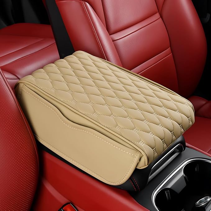 Civenhhd Car Armrest Pad, Universal Armrest Cushion Pad, Leather Armrest Box Pad