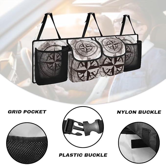 Speedometer Car Trunk Organizer with Lid Collapsible Cargo Bag Large Capacity Car Organizer Car Storage Bag with Extra Storage Space for SUVs,Trucks,Vans